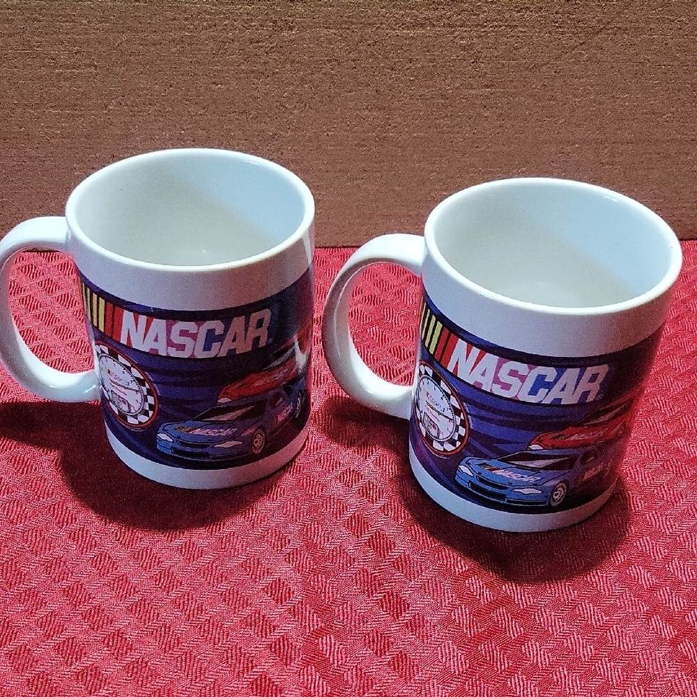 NASCAR Racing Mugs with Colorful Car Graphics - Picture 2 of 3